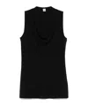 Totême Cowl-neck Top In Black
