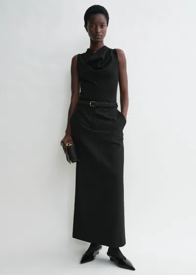 Totême Cowl-neck Top Black