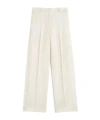 Totême Relaxed Twill Cotton Pants In White