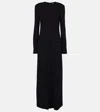 Totême Crêpe Maxi Dress In Black