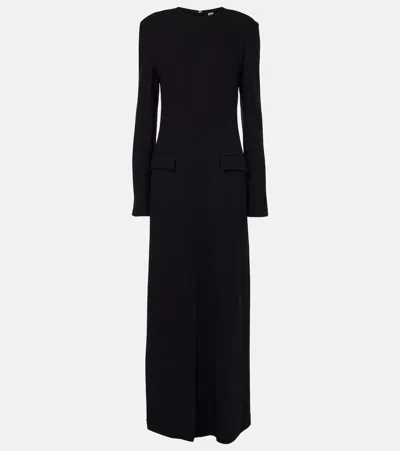 Totême Crêpe Maxi Dress In Black