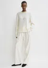 Totême Crew-neck Cashmere Knit Meringue In Meringue
