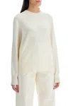 Totême Crew-neck Cashmere Knit Meringue In White