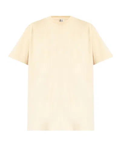Totême Crew-neck Cotton T-shirt In Nude