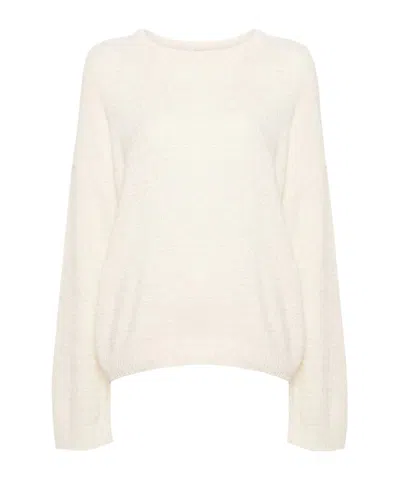 Totême Crew-neck Drop-shoulder Jumper In White