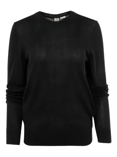 TOTÊME CREW-NECK LONG-SLEEVE SWEATER
