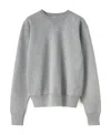 Totême Crew-neck Long-sleeve Top In Gray