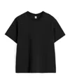 Totême Cotton Jersey T-shirt In Black