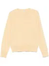 Totême Crew-neck Sweater In Yellow
