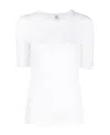 Totême Toteme Classic Rib Tee In White