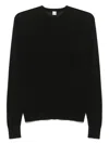 Totême Crewneck Knit Long Sleeves In Black
