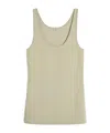 Totême Compact Knit Tank Top In Nude