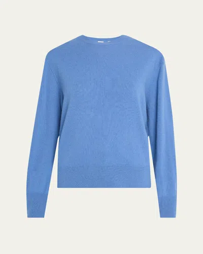 Totême Crewneck Cashmere Sweater In Bright Blue