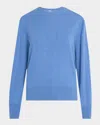 Totême Crewneck Cashmere Sweater In Bright Blue