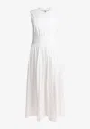 Totême Off-white Sleeveless Cotton Tee Maxi Dress