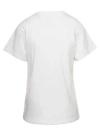 TOTÊME CREWNECK T-SHIRT IN WHITE COTTON