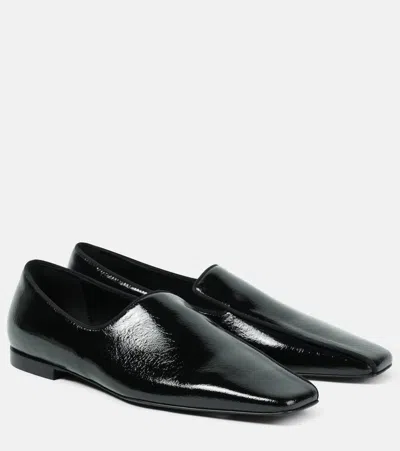 Totême Toteme Woman Loafers Black Size 8 Leather