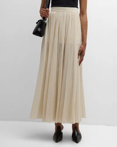 TOTÊME CRINKLED PLISSE MAXI SKIRT