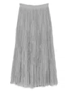 Totême Toteme Semisheer Plissé Maxi Skirt