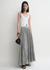 Totême Toteme Semisheer Plissé Maxi Skirt