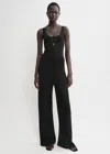 Totême Crochet Trousers Black In Black