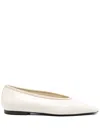 Totême Crocodile-embossed Ballet Flats