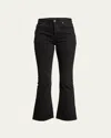 Totême Cropped Kick Denim In Faded Black