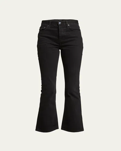 Totême Cropped Kick Denim In Faded Black