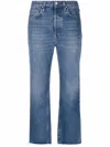 Totême Cropped Straight-leg Jeans In Blue