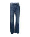 Totême Cropped Straight-leg Jeans In Blue