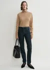Totême Cropped Turtleneck Camel In Camel