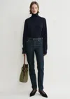 Totême Cropped Turtleneck Navy In Navy