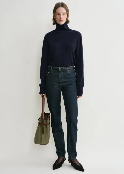 Totême Cropped Turtleneck Navy