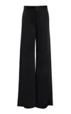 Totême Toteme Pleated Straight-leg Trousers In Black