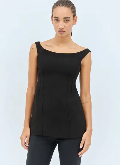 TOTÊME CURVED OFF-SHOULDER TOP