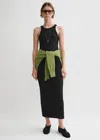 Totême Toteme Women Tank Dress With Curved Armholes In Black