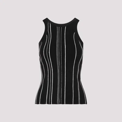 Totême Ribbed-knit Tank In Black
