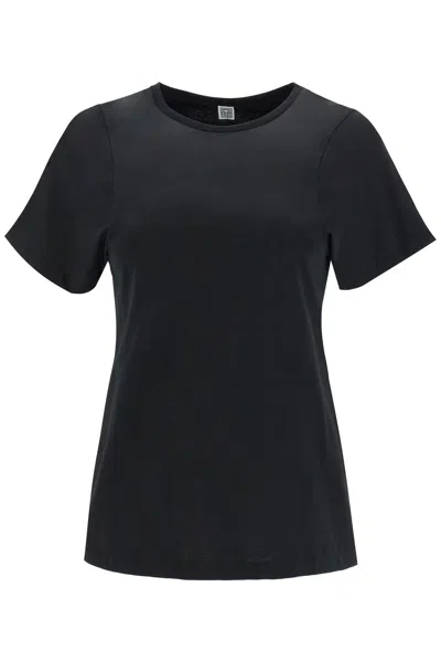 Totême Organic Cotton T-shirt In Black