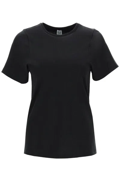 Totême Curved Seam T-shirt In Black