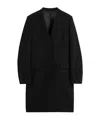 Totême Deep Pleat Coat In Black
