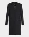 Totême Deep Pleat Oversized Coat In Black