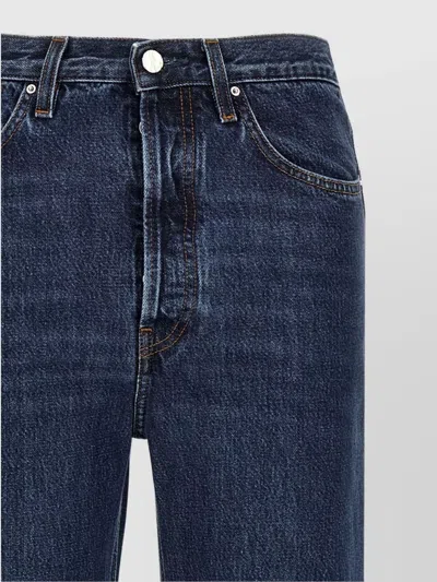 Totême Denim Jeans Belt Loops In Blue