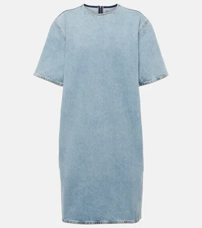 Totême Denim Midi Dress In Blau