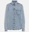 Totême Women's Blue Overshirt With Pocket Detail In Blue