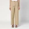 Totême Desert-coloured Pants In Cotton In Beige