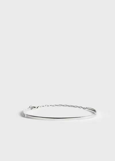 Totême Diamond Chain Bracelet 18kt White Gold In Gray