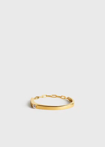Totême Diamond Chain Ring 18kt Gold