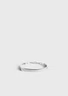 Totême Diamond Chain Ring 18kt White Gold In White Gold