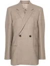 Totême Double-breasted Blazer In Neutrals