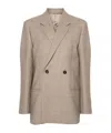 Totême Double-breasted Blazer In Nude